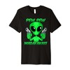 Funny Alien with Guns Premium T-Shirt
