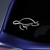 Bargain Max Decals Simple Turtle Outline Sticker Decal Notebook Car