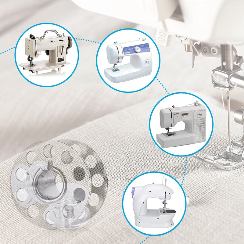50Pieces Sewing Machine Iron Bobbins - Upgraded Metal Sewing Machine