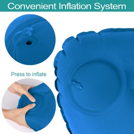 Kaket Inflatable Camping Pillow, Ultralight Inflating Pillow, Camping &Beach Travel Pillow, Ultra-light Camping Pillow for Adults & Kids (Black)