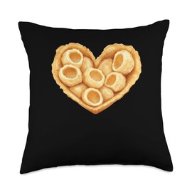 Pani Puri In A Heart Shape Throw Pillow