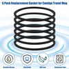 6pcs Replacement Gaskets Compatible with Contigo Snapseal Byron Travel Mug