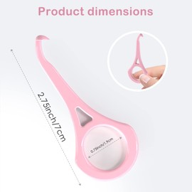 ARGOMAX - Aligner Removal Tool, 2 Retainer Remover Tool, Invisible Braces Removal Tools, Suitable for Removing Braces, Trays, Retainers, Dentures and Aligners(Pink).