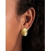Chunky Statement Gold Stud Earrings - Dainty Fashion 18K Gold