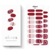 Oh Hora N Heart Pop Gel Strip Nail basic 16p + point 14p + nail file + wood stick + prep pad 2p set, 1 piece, red / 오호라 N 하트 팝 젤스트립 네일 basic 16p + point 14p + nail file + wood stick + prep pad 2p 세트, 1개, 레드