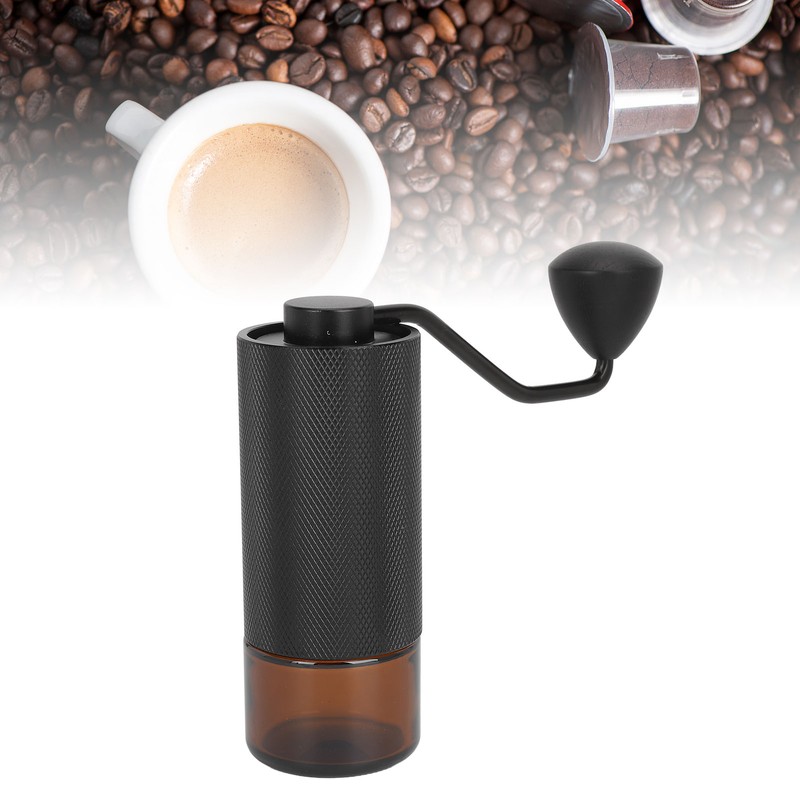 Manual Coffee Bean Grinder Multifunction CNC Steel Core Adjustable Thickness