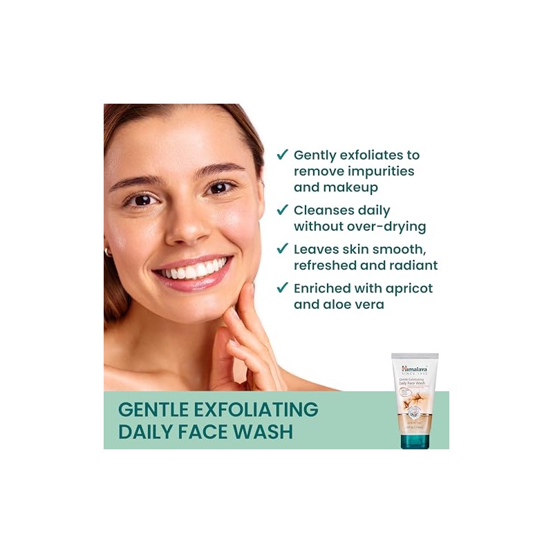 Himalaya Gentle Exfoliating Daily Face Wash, 5.07 Fluid Ounce