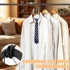 Clothes Hanger Connector Hooks, 40 Pack Black Velvet Hangers for