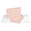 American Greetings Birthday Wrapping Paper Sheets with Gridlines, Pink Patterns
