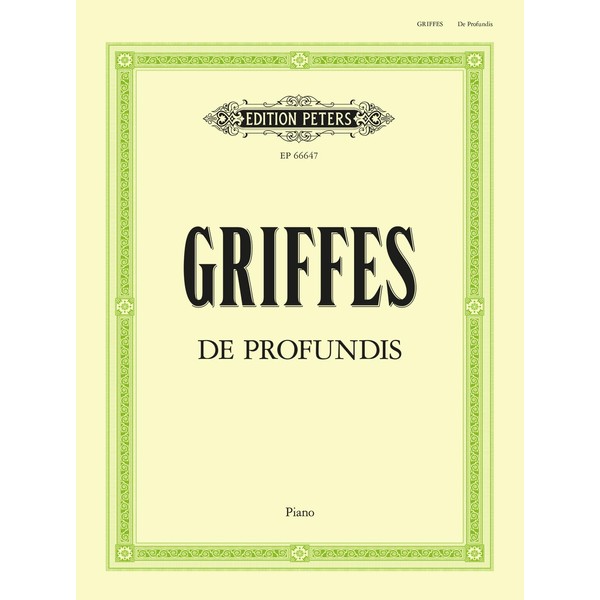 Griffes: De Profundis (Piano Solo) (EP66647)