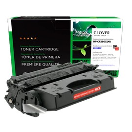 Clover Remanufactured MICR Toner Cartridge Replacement for HP CF280X, Troy 02-81551-001 | Black | High Yield