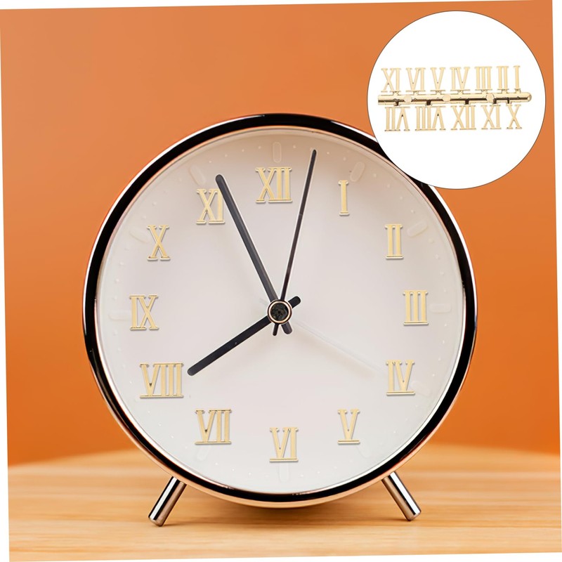 SEWACC 5Sets DIY Clock Numerals Durable Roman Number Replacement for