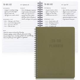 ZICOTO Aesthetic To Do List Notebook - Modern Daily Planner to Easily Organize Your Tasks And Boost Productivity - Stylish Undated Planner And School or Office Supplies For Men