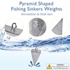 Pyramid Sinkers Pesas de pesca, plomada de pesca, pesaje de