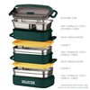 HEWOOH Large Bento Box Adult Lunch Box (74 Oz Large