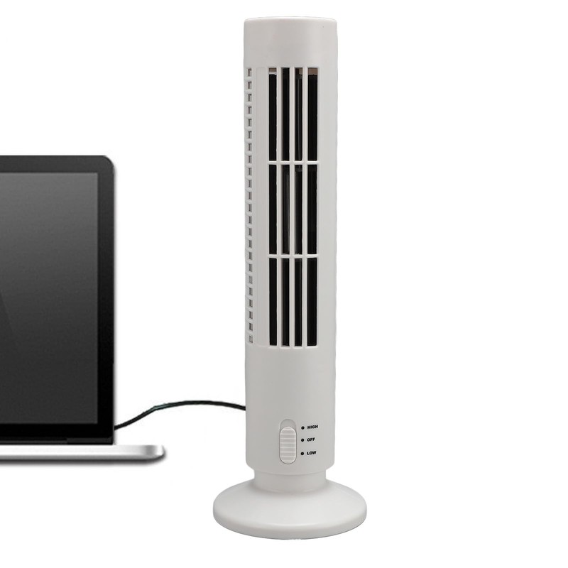 Bewinner Portable Desk Fan with 2 Speeds, USB Bladeless Small