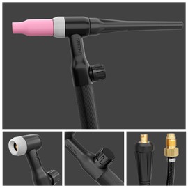FEIFANKE TIG Welding Torch WP-17V Air-Cooled TIG Welding Torch with 10-25mm² Quick Connector 13-FT Gas Hose for FEIFANKE MIG135 ARC200 ARC140