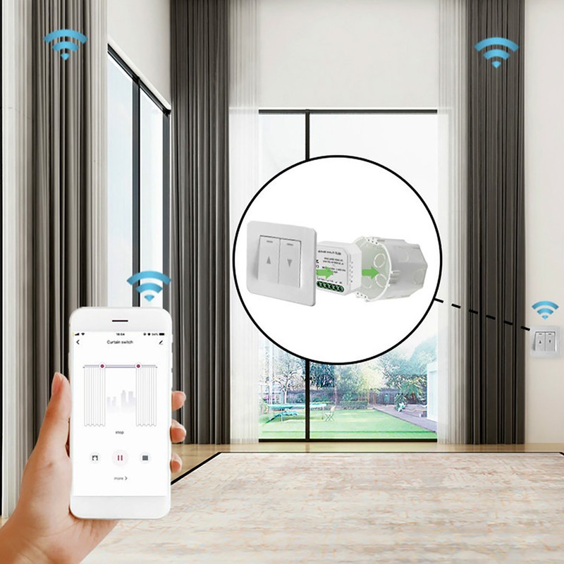 Tuya WiFi Intelligent Curtain Switch Module Home Curtain Modification Module