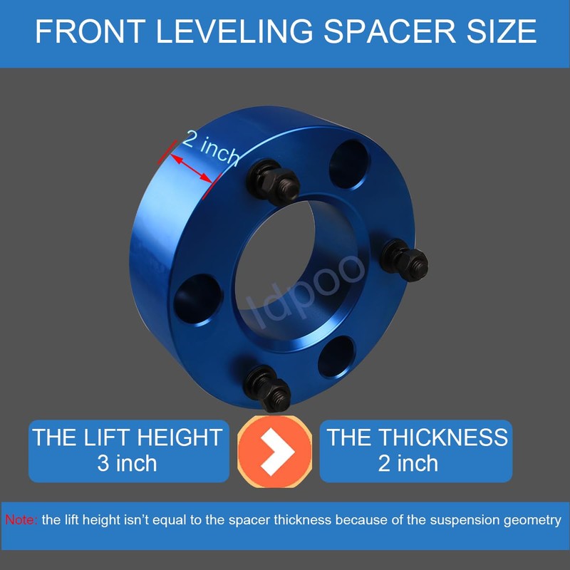 Idpoo 3" Front Leveling Lift Kit Compatible with Chevy/GMC Silverado/Sierra