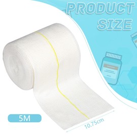 Tubular Bandages 2 Way Stretch Bandage Strain Bandages 10.75cm x5m Washable Strain Bandages Elastic Sport Bandage Support Bandages for Dressing Retention Wet Dry Wrapping