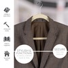 Simplify Extra Wide 21” Velvet Coat Hangers | 6 Pack