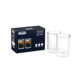 De'Longhi Double Wall Cold Brew Glass Small, (7.4fl oz/220ml) Set of 2
