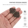 Operitacx 20 Pieces Antique Small Brass Hinges Box Hinges with