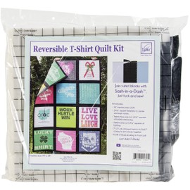 Reversible T-Shirts Quilt Kit - Black Sashing