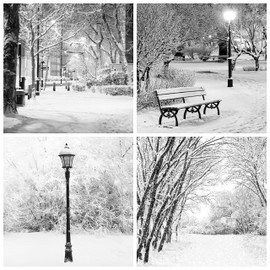 Christmas Cards Multi-pack, 12 Multi-pack Christmas Cards, 4 Different Designs, Pack of 12 Multipack Christmas Card, Winter Scene Multi-pack Christmas Cards, Christmas Cards Pack, AMZICONIC1