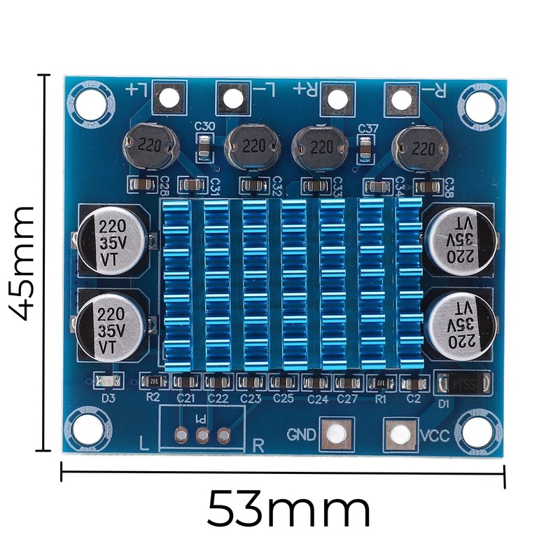 HD Digital Power Amplifier Board 12V 24V 30W AMP Board
