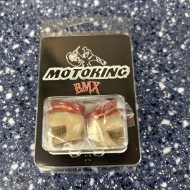 BMX Motoring BMX Schrader Valve Captain Caps Red