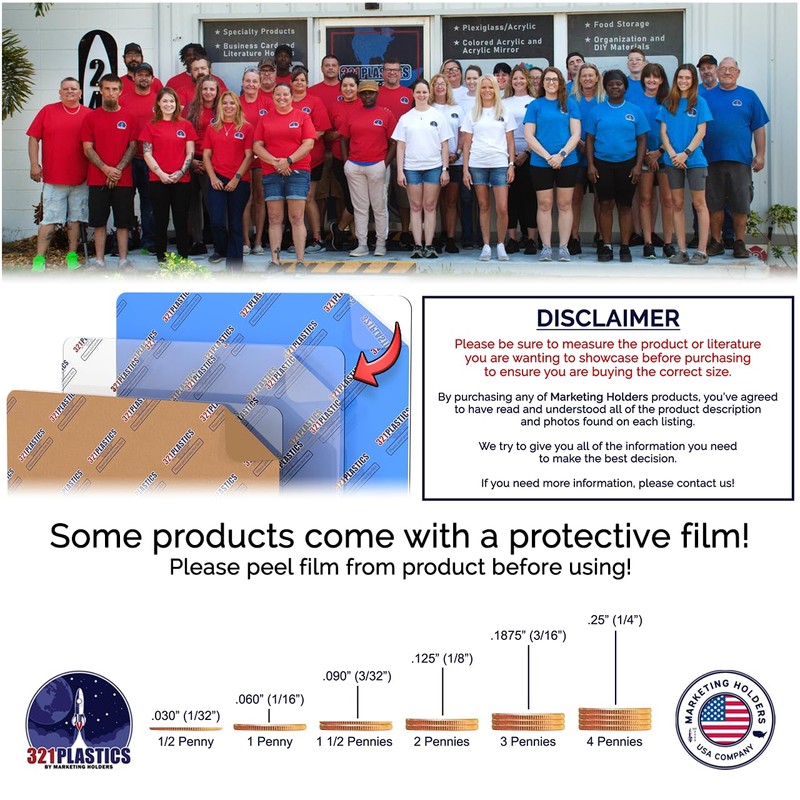 Marketing Holders Round 10” Disc DIY Black Acrylic Lucite Circle