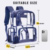 Vorspack Clear Backpack - Transparent Backpack with Reinforced Bottom &