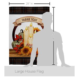 Breeze Decor Tapestry Wood Dowel Set Rod Home Banner Textile Poster Flag Stand Pole Room Wall Scroll Hanging Farmhouse Grandma Autumn Candles Indoor Decor, Fall Gifts Made in USA