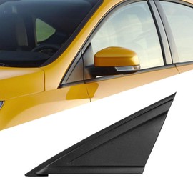 Side Rearview Triangle Molding Cover Fender Corner Molding for Ford Focus 2012 2013 2014 2015 2016 2017 2018 (Black, Left (Diver) Side)