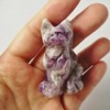 Manekieko Natural Amethyst Crystals and Healing Stones, 50 mm Bag,
