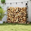 DOEWORKS Heavy Duty Firewood Racks Adjustable Length Log Bracket Rack