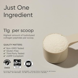 Sports Research® Collagen Peptides Protein Powder, 3.9oz (Unflavored) | 11g Grass-Fed Collagen, 10g Protein & 18 Amino Acids per Packet - Hair, Skin &