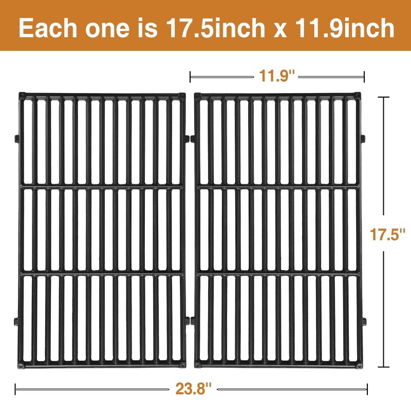 Rushare 7638 Grill Grates for Weber Spirit I & Spirit