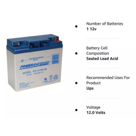 Power Sonic Ups Pl-12180 F2 De Respaldo 12 18/a Reemplazo Recargable Para Ups