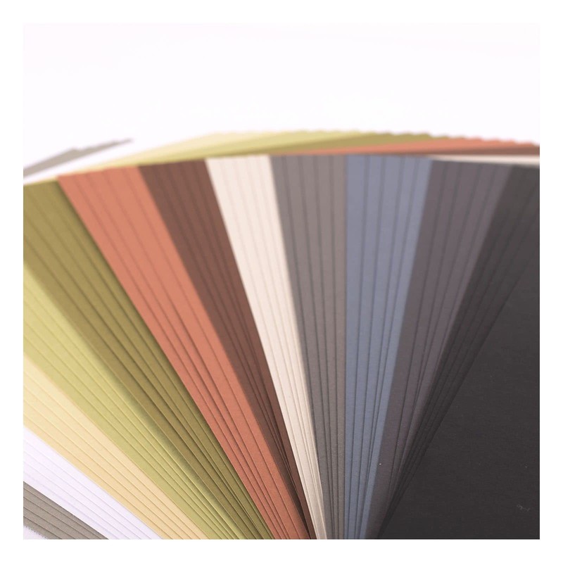 Vaessen Creative Florence Smooth Cardstock Paper, Earth Tones Colours Mix,