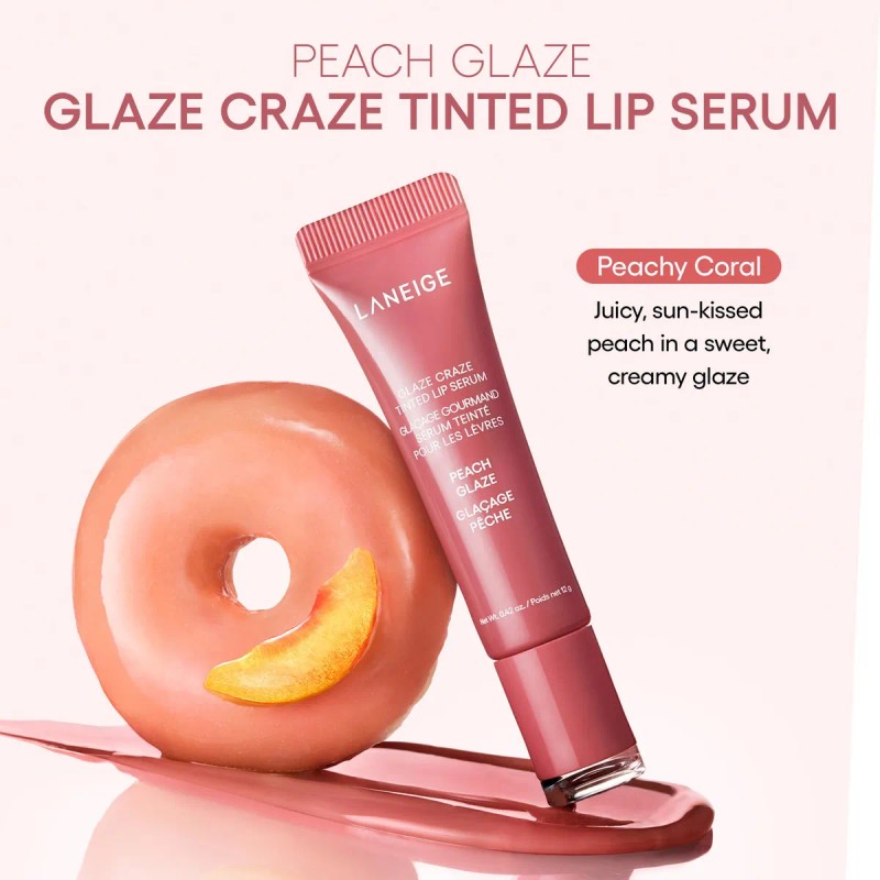 Srum Para Labios Con Color Laneige Glaze Craze Peach Glaze