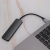 4 In 1 TypeC HDMI Converter Adapter Hub Support 3840x2160/30HZ(Gray)