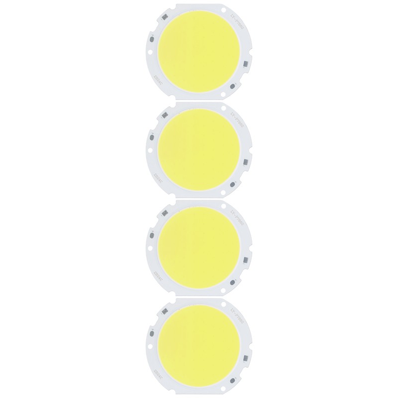 4PCS 75mm Round COB Lamp Bead High Power LED Chip