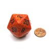 Jumbo d20 Counter - Speckled 34mm Dice: Fire