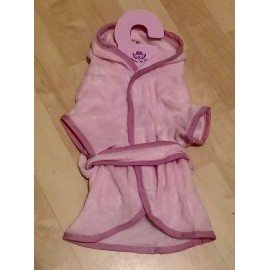 Pamper Me Pet NEW Pamper Me Pet Hooded Terry Dog Robe Pink - Small