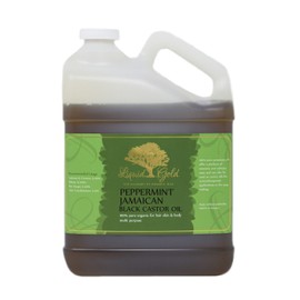 LIQUID GOLD Gallon Premium Peppermint Jamaican Black Castor Oil Pure Organic for For Skin