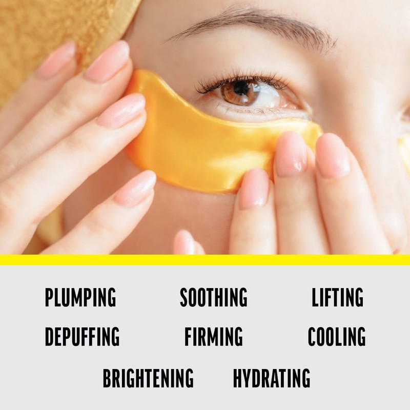 Zest 50 Pairs 24k Gold Gel Crystal Collagen Eye Mask