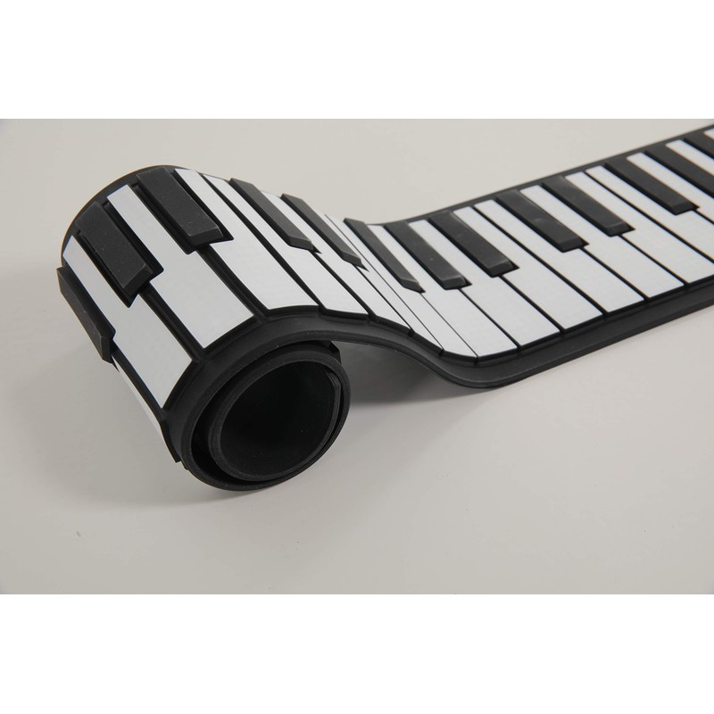 Modern Electronic Roll Piano 49 Keys Black