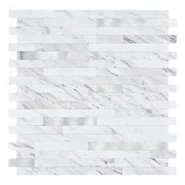 Midcard 10 Sheets Peel and Stick Backsplash PVC Wall Tile,for Kitchen Backsplash